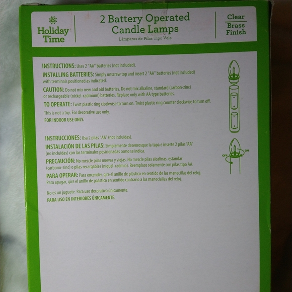 Holiday Time Other Holiday Time Battery Operated Lamps Flameless